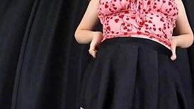 horny girlfriend rides dildo while missing huge cock