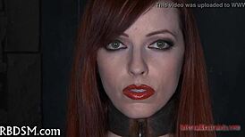 Naughty Babe Gets Lusty Pussy Prodding in Rough Bondage Fuck Session!