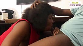 my ebony helper at work handled my hard cock with big ass and wet pussy