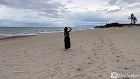 Drii Cordeiro Teases With Pussy Pounding At Beach