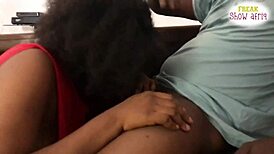 my ebony helper at work handled my hard cock with big ass and wet pussy