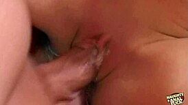 Two kinky babes swap cum after nasty drilling