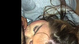 Girlfriend Squirts in Car During Blowjob with Friend