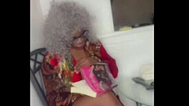 Old woman wants to suck big black dick