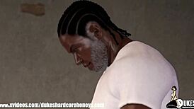 Redhead Pawg Endures Hard Backshots in Prison Cell