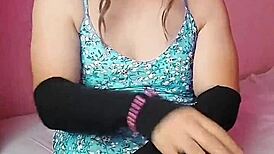 Big Ass White Boy Sissy Kitty Dancing Sexy in Gay Crossdresser Show