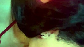 watch me, the latina babe, show off deepthroat with big cock, choking and gagging