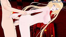 Viviana and texas engage in intense sex in arknights hentai