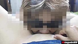 สลัดไทยผมน้ำตาลโดนเลียและเย็ดน้ำเงี่ยนล้น!