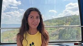 Does she suck cock on the ferris wheel?