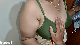 Hey, that indian stepmom with hairy pussy rides her student in taboo anal creampie action! 😈