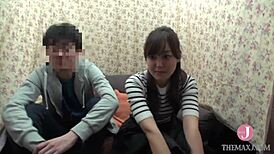 Japanese Babe with Big Tits Gives Nasty Blowjob and Rides Hard in JAV PTS-387