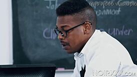 ebony bodybuilders adrian hart and tony genius put books down for intense workout