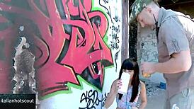 Slutty Brunette Shoved Cock Deep in Pussy