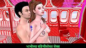 Marathi audio story of animated couple in foreplay