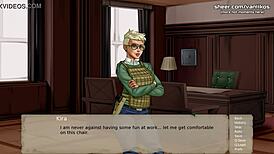 Horny teen gets creampied at office?