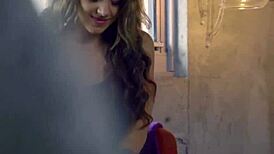 Young Stepsis Masturbates In Tight Pussy While Stepbro Peeks From Pov