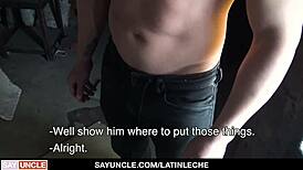 Argentinian Danny Does Construction and Blowjob for Cash