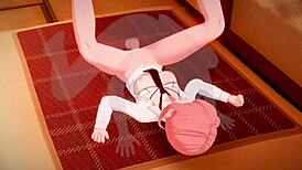 Miss makima experiences sensations in 3d hentai