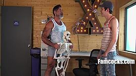 lawson james as fun ghost twink getting rimjob and blowjob from daddy