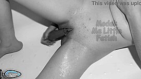 Strong Orgasm in Bathroom Leads to Real Squirt and Peeing Moment