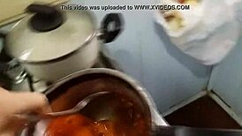 Hot dog style with bent over fun