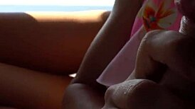 Asian Woman Fingered and Fucked in Car by Ocean