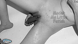 Strong Orgasm in Bathroom Leads to Real Squirt and Peeing Moment