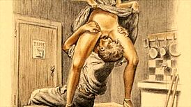 Vintage Erotic Illustration Captures Timeless Sensual Art Style