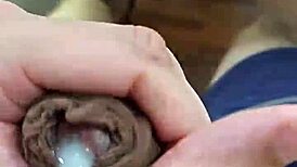 Novinho pauzudo from Brazil jerks off solo and cums hard