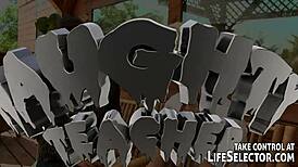 naughty teacher punishes bad students