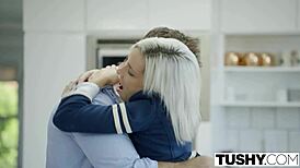 Tushy tiny teen Kacey Jordan slammed hard in her tight ass.