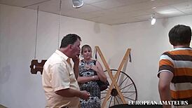 Double penetration and fisting thrill this beautiful chubby blonde