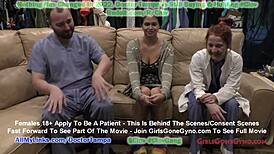 angel santana's 1st gyno exam caught on hidden cam, unbelievable!
