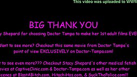 clov, stacy shepard, you getting your 1st gyno exam from doctor tampa? watch her bare all!