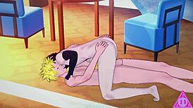 naruto and sasuke in hentai sex with blowjob and cumshot