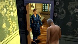 Gus Farmer Works On The Ranch In Sims 4.