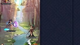 intense squirting sex in sky island with big tits