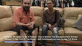 angel santana's 1st gyno exam caught on hidden cam, unbelievable!