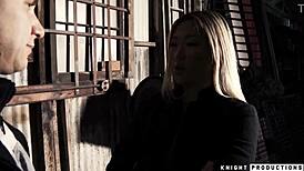 the punisher xxx with sloppy deepthroat and big cock licking