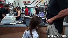 Bitch opens up for rough reality fucking