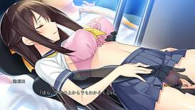 Student in Asian Japanese Uniform Scene