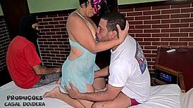 marido corno loves grabbin the bull’s dick, gettin humiliated by his slut wife who even let him do anal