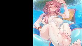 Anime feet challenge makes you jerk off to toes