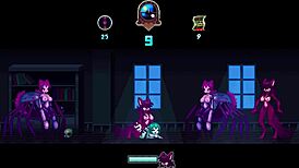 V vrtcu duhov igra monstrum z ogromno kuro nateguje anime junakinjo