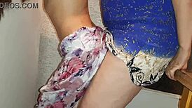 Strapon banging her hot until husband catches us