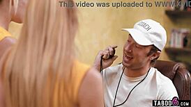 cheerleaders let coach decide their faith and he fucks them both anal, OMG! 😱