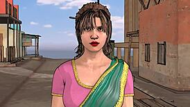 Indian Desi Stepmother Drilled by Stepson in Wild 3D Hentai Scene