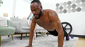 My new roommate FUCKS my WET PUSSY in missionary and cowgirl positions!