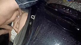 Wife With Ass In Window Gets Compilation Of Cumshots From Strangers